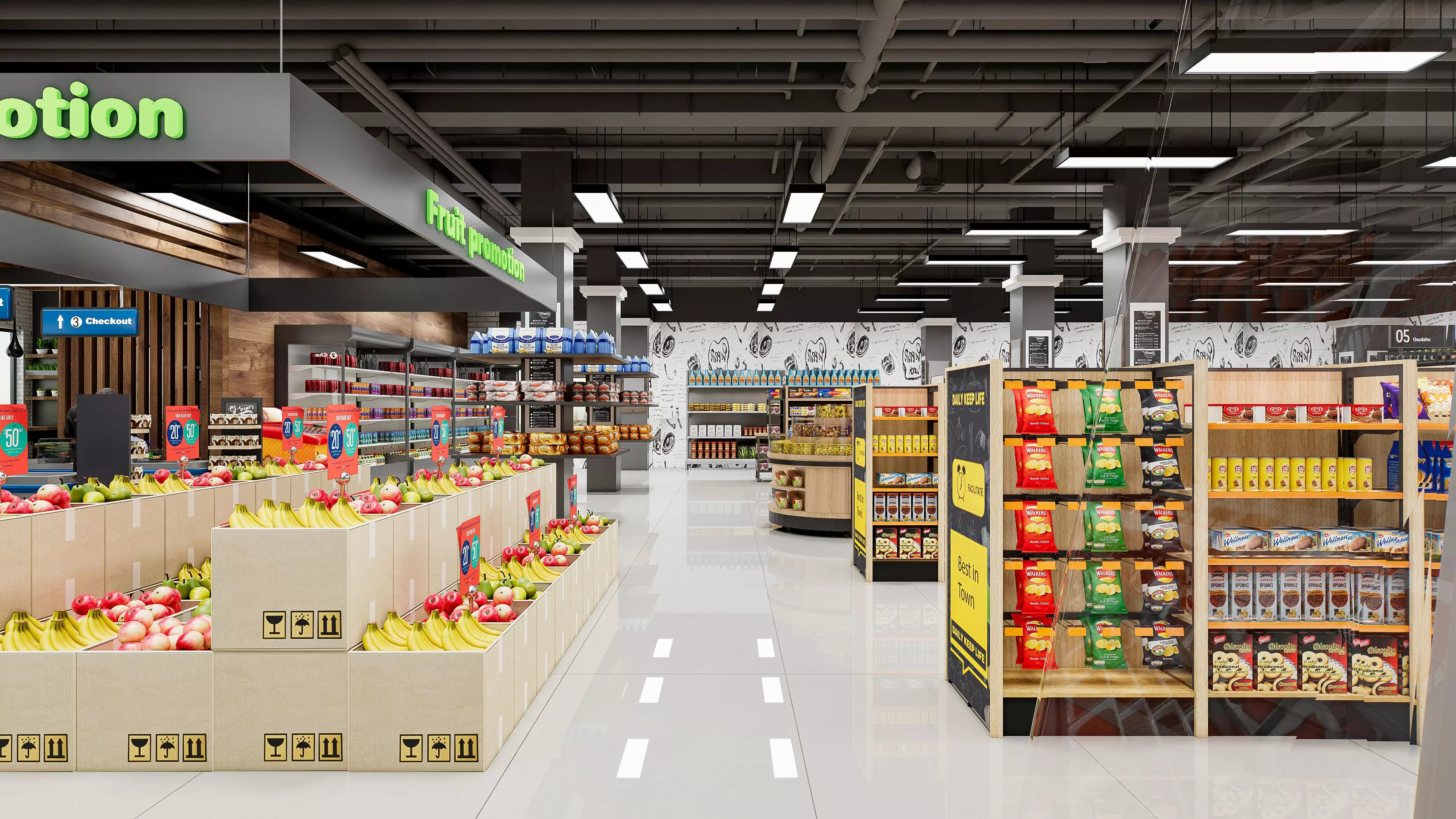 Supermarket Hypermarket Convenience Store 4 3D model_12