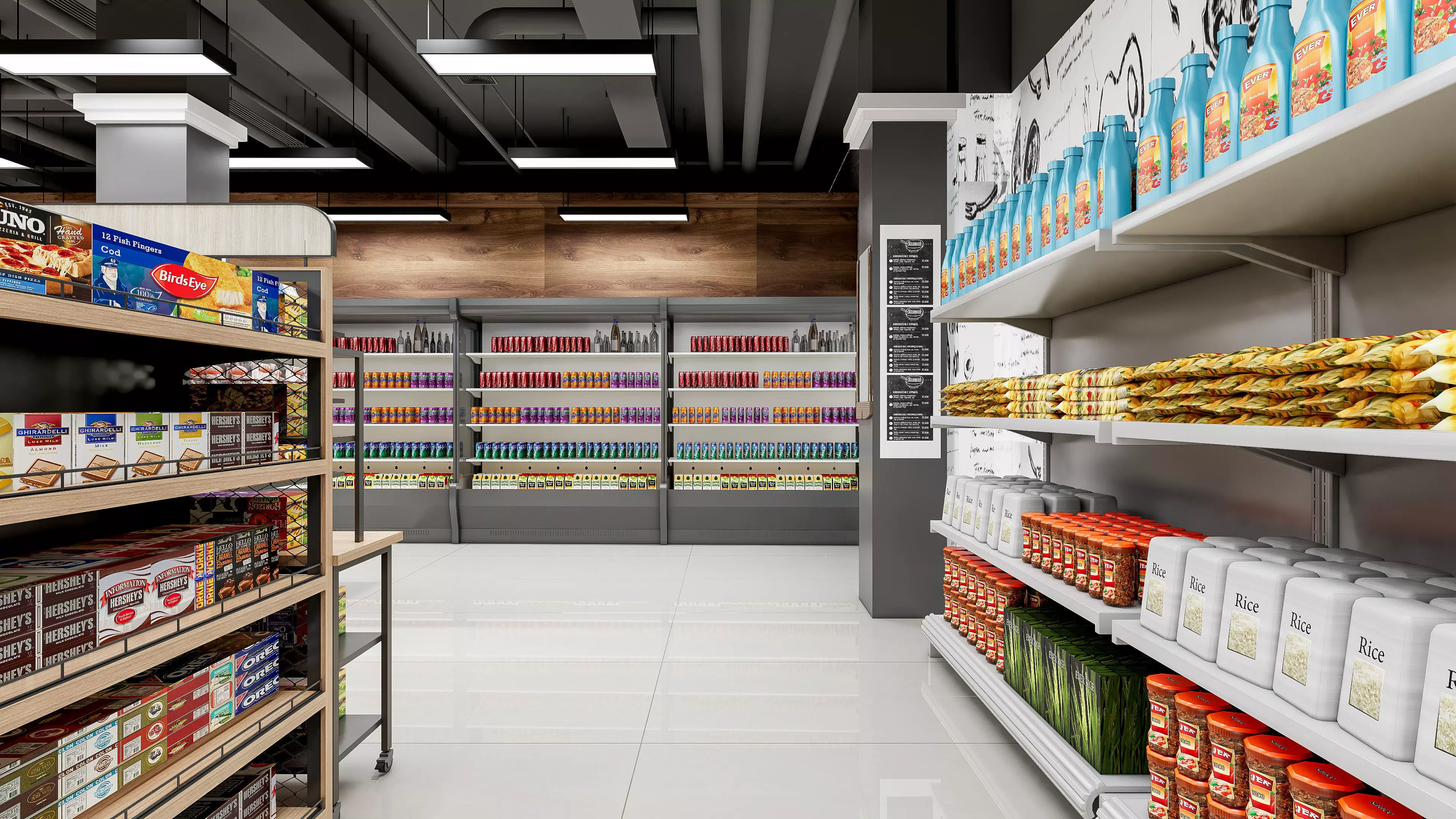 Supermarket Hypermarket Convenience Store 4 3D model_25