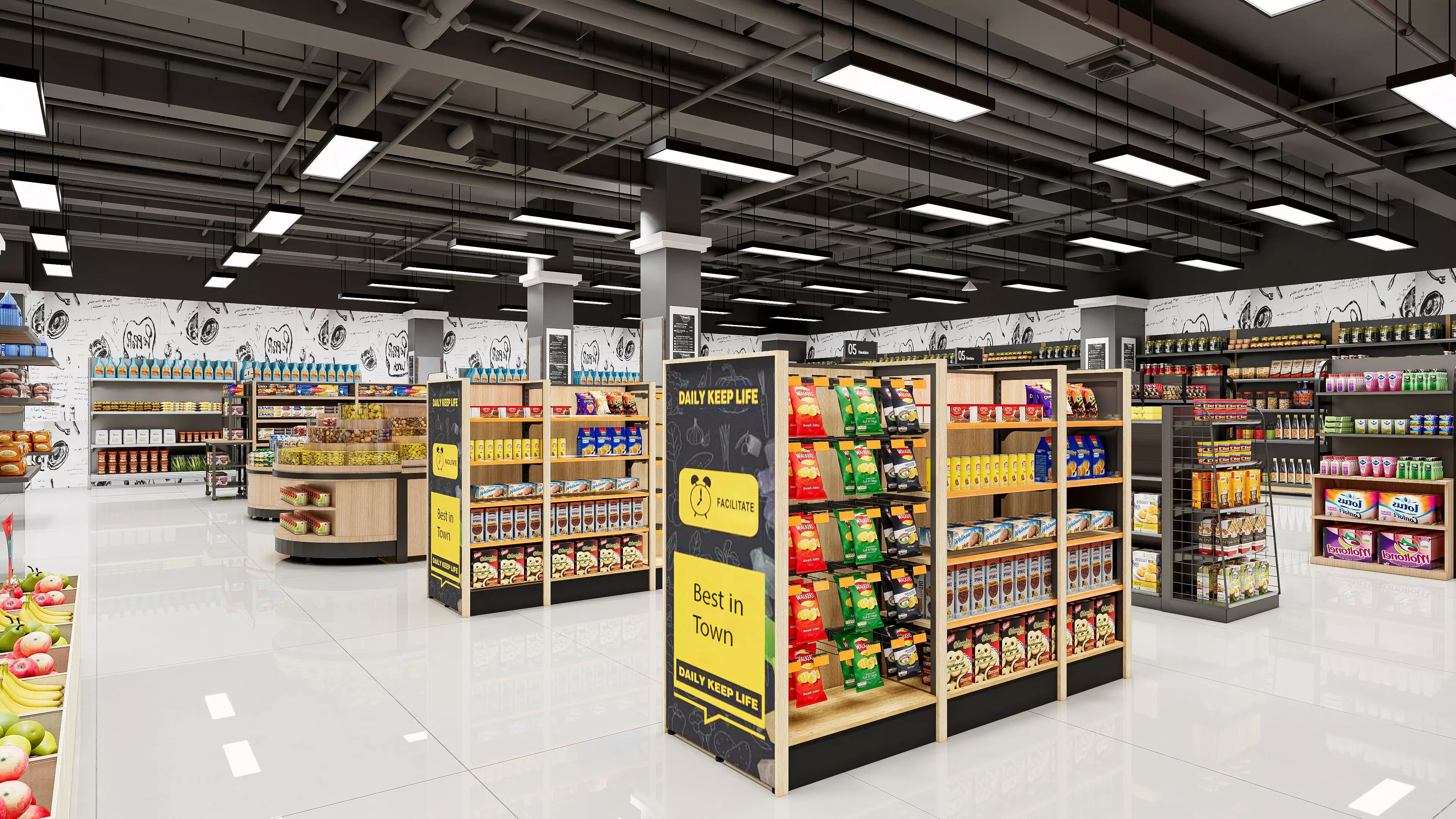 Supermarket Hypermarket Convenience Store 4 3D model_13