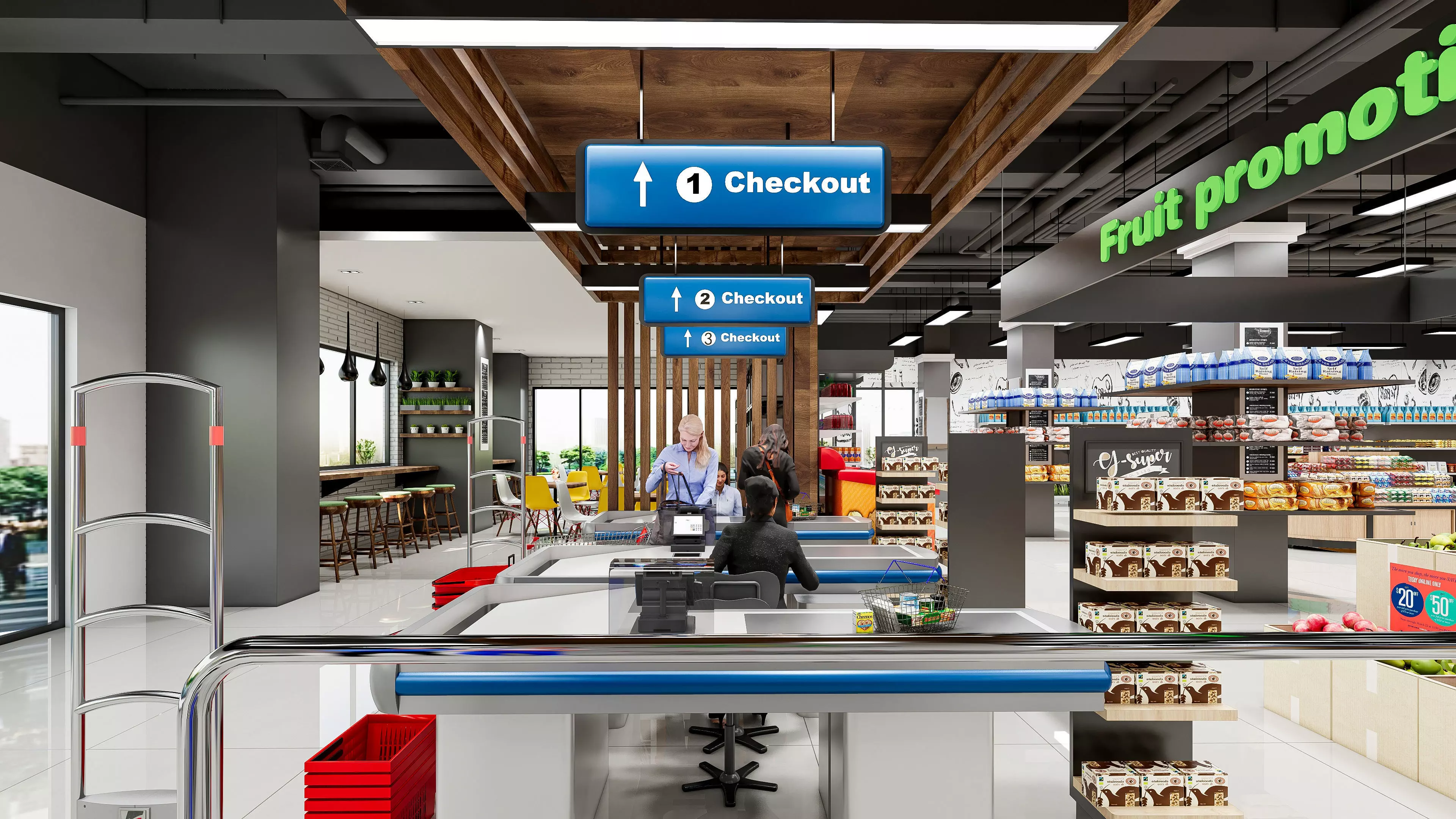 Supermarket Hypermarket Convenience Store 4 3D model_6