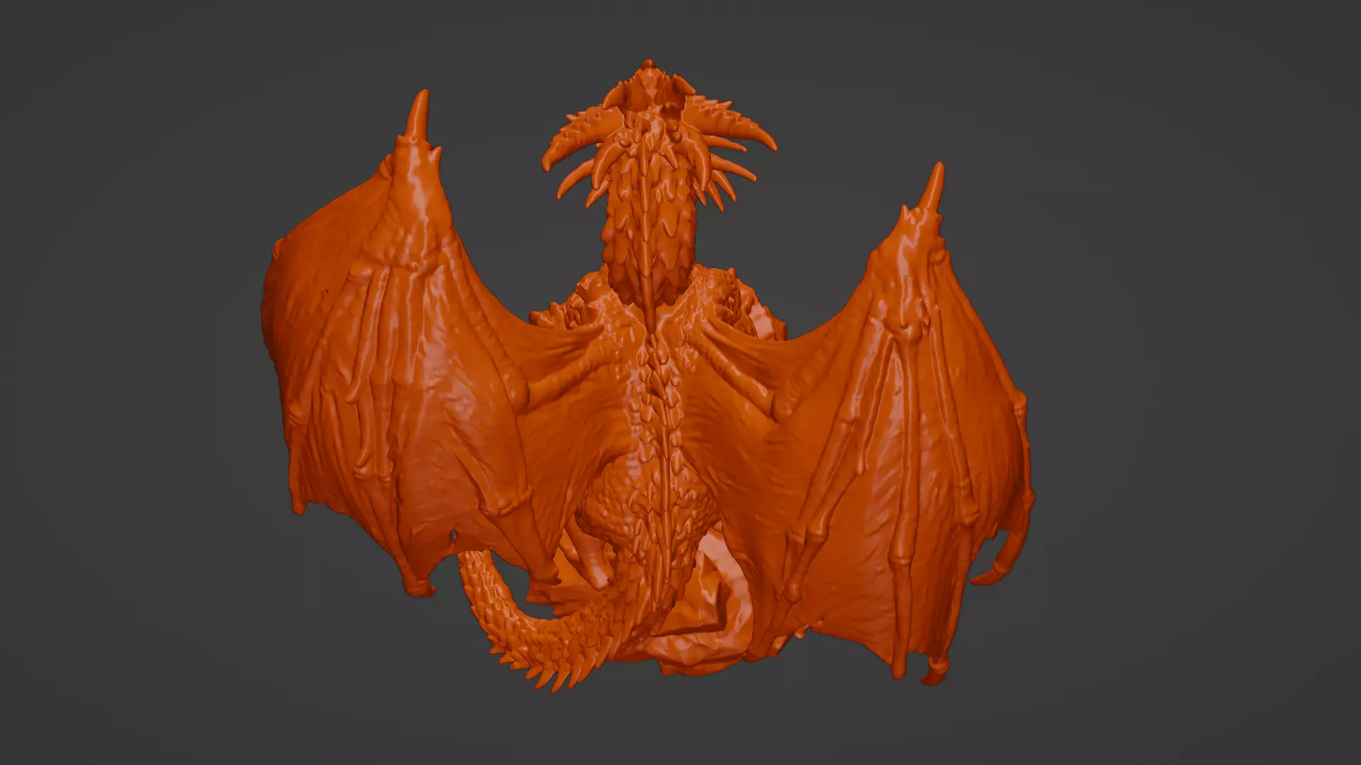 3D Printable Stl Majestic Dragon Sculpture 3D print model_5