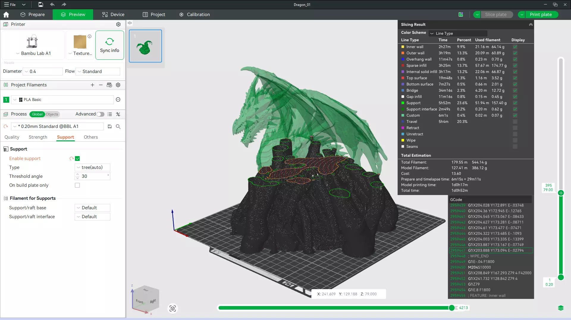 3D Printable Stl Majestic Dragon Sculpture 3D print model_11