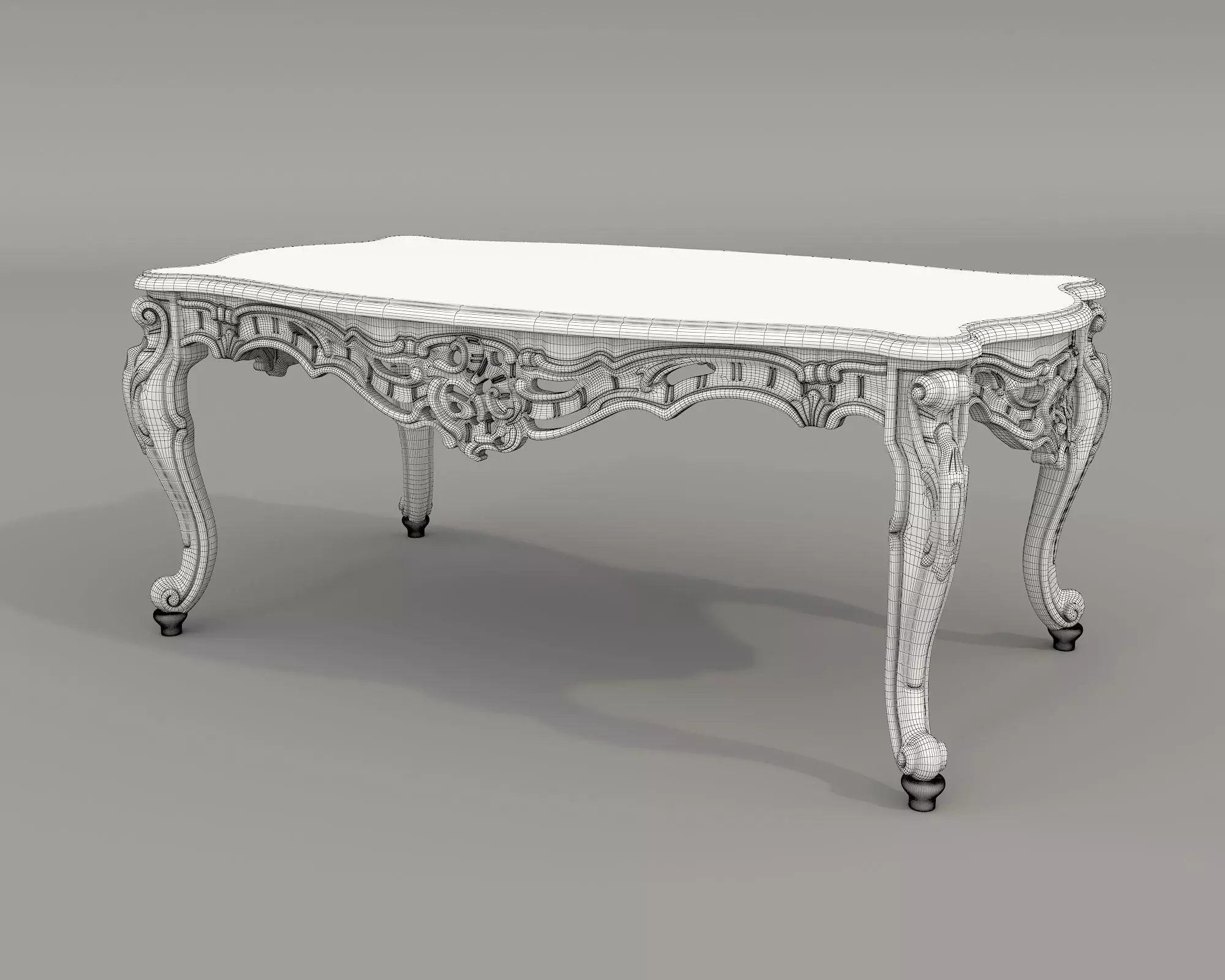 Classic European style Sofa and Armchair set 12 3D model_10