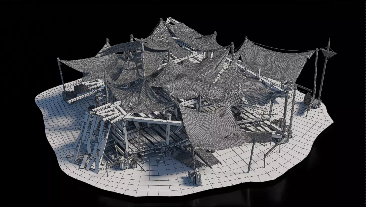 Camp 5 Medieval 3D model_2