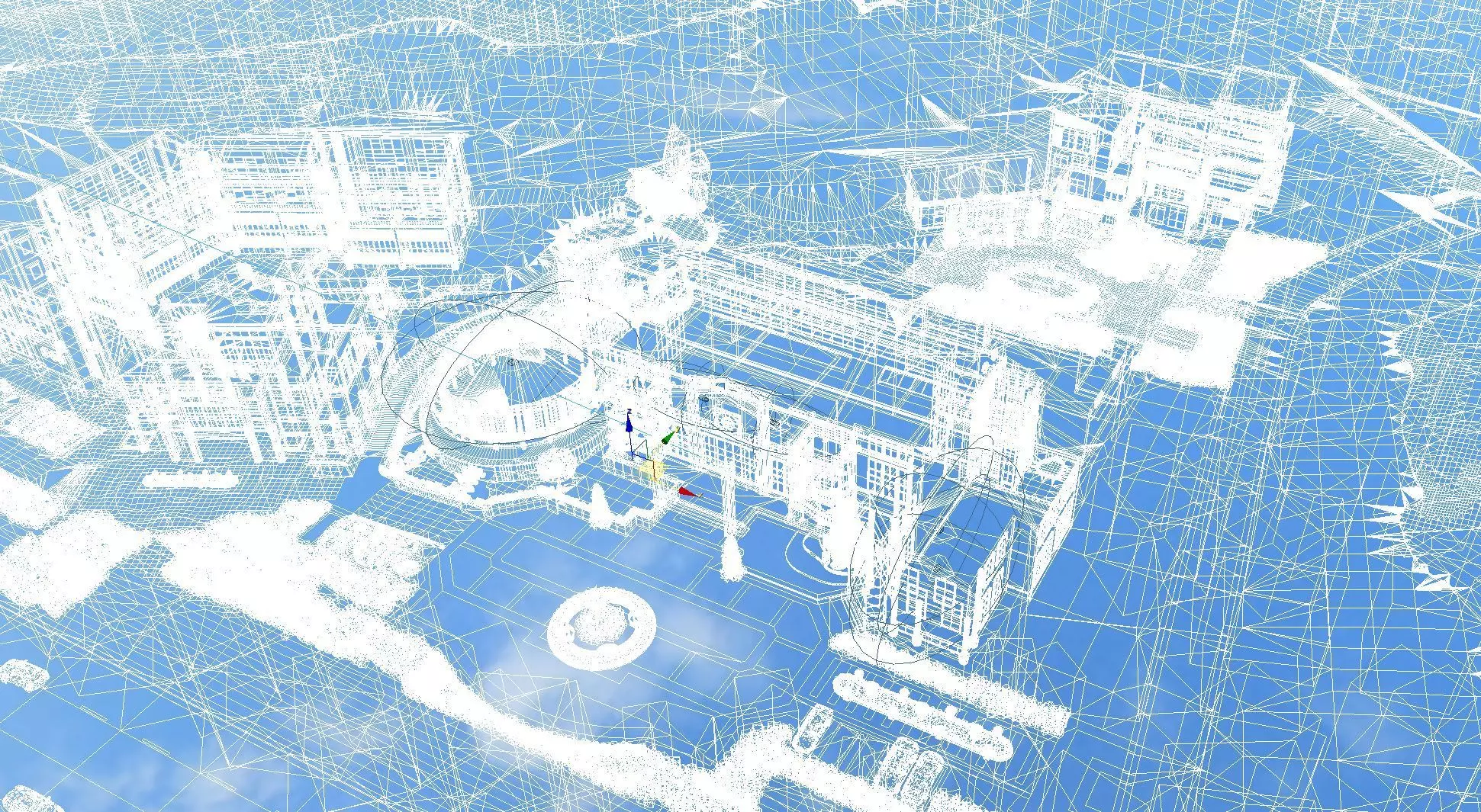 Winter Resort Lodge Complex 3D model_5