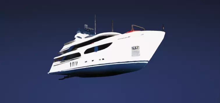 Stylized Modern Explorer Yacht Watercraft - 3D Model 3D model_3