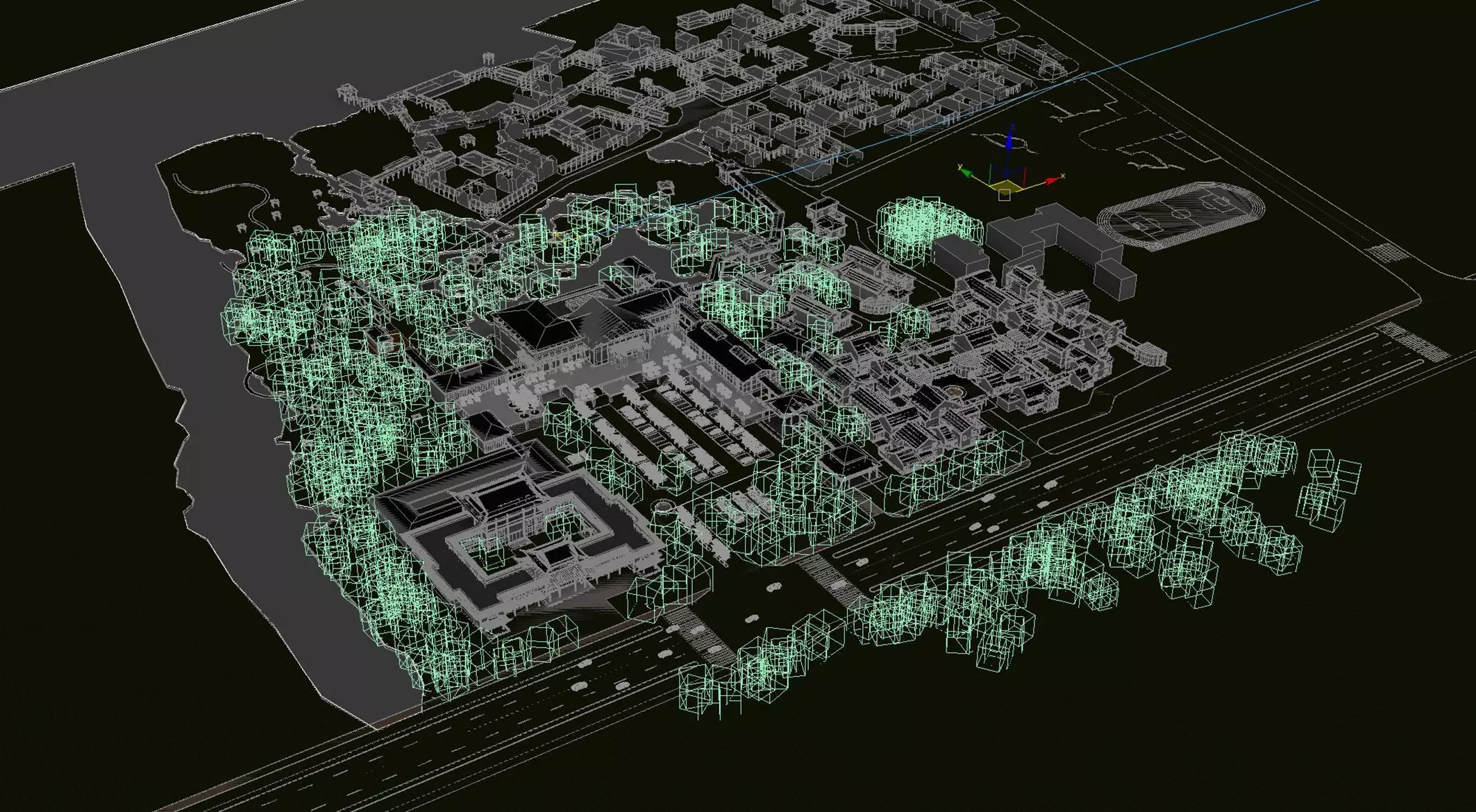 Contemporary  Resort Complex 3D model_6