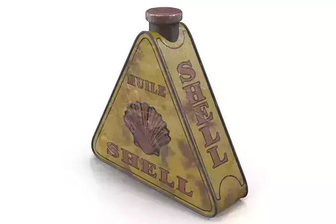 Vintage canister Low-poly 3D model