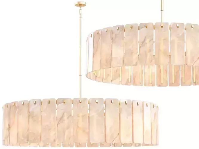 Calamette Onyx Round Chandelier-Large