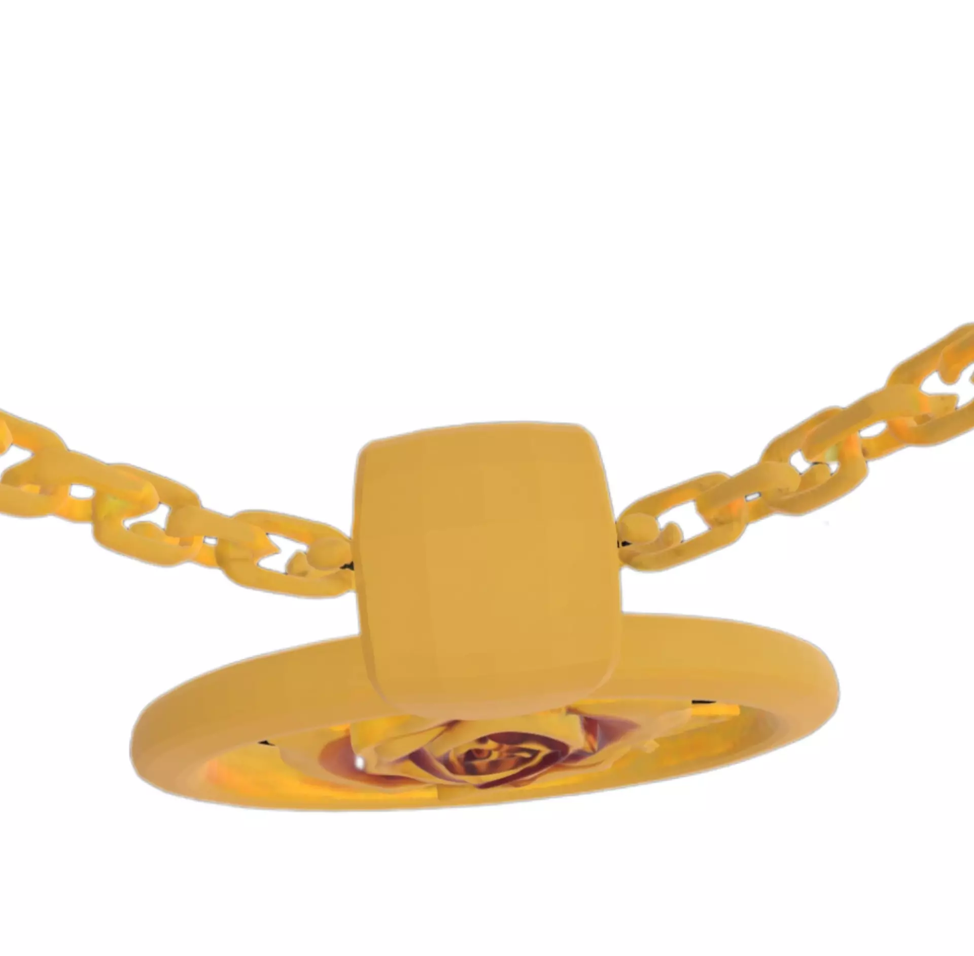 Rose Flower Pendant 3D Model Free 3D print model_10