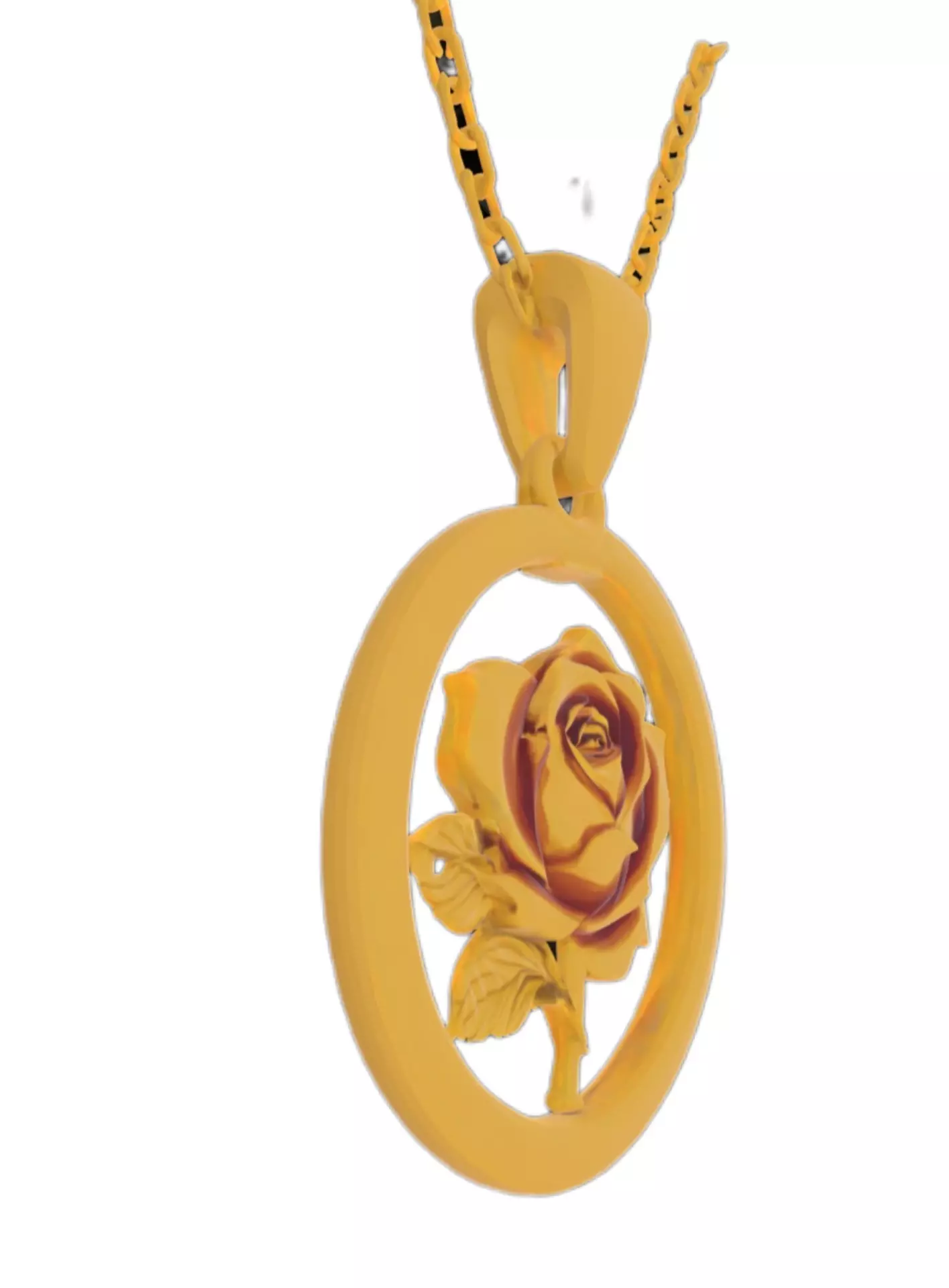 Rose Flower Pendant 3D Model Free 3D print model_8