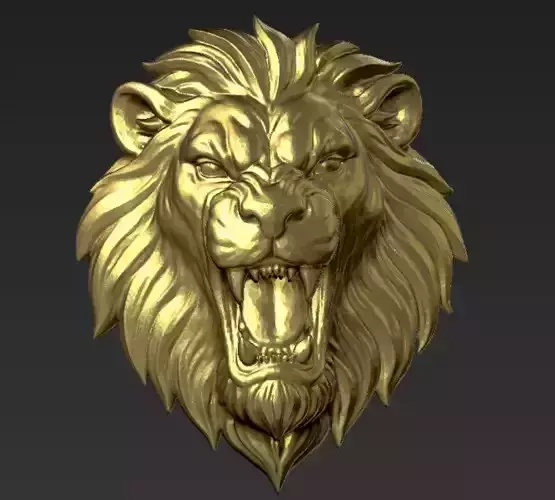 Angry Lion Head Pendant
