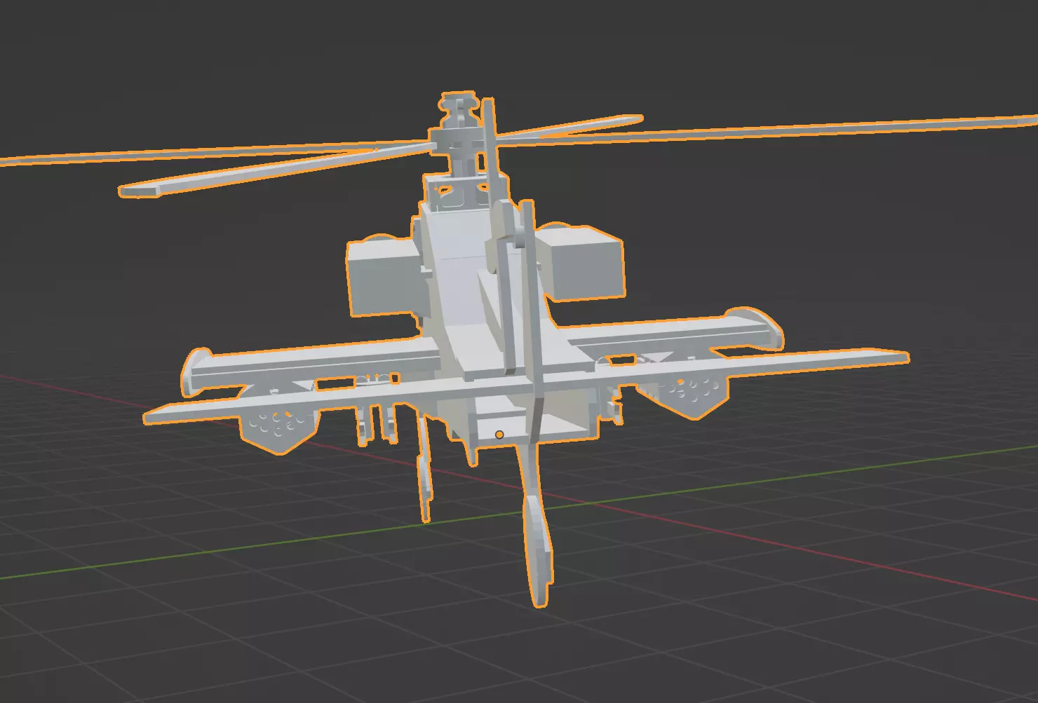 Apache AH-64 Helicopter 3D STL File 3D print model_4