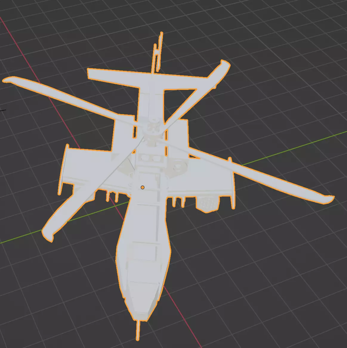 Apache AH-64 Helicopter 3D STL File 3D print model_3