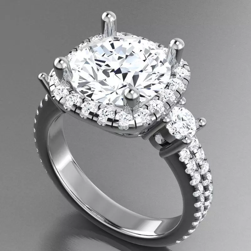 Engagament Ring 3D print model_1