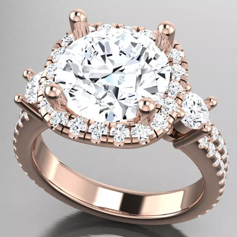 Engagament Ring 3D print model_8