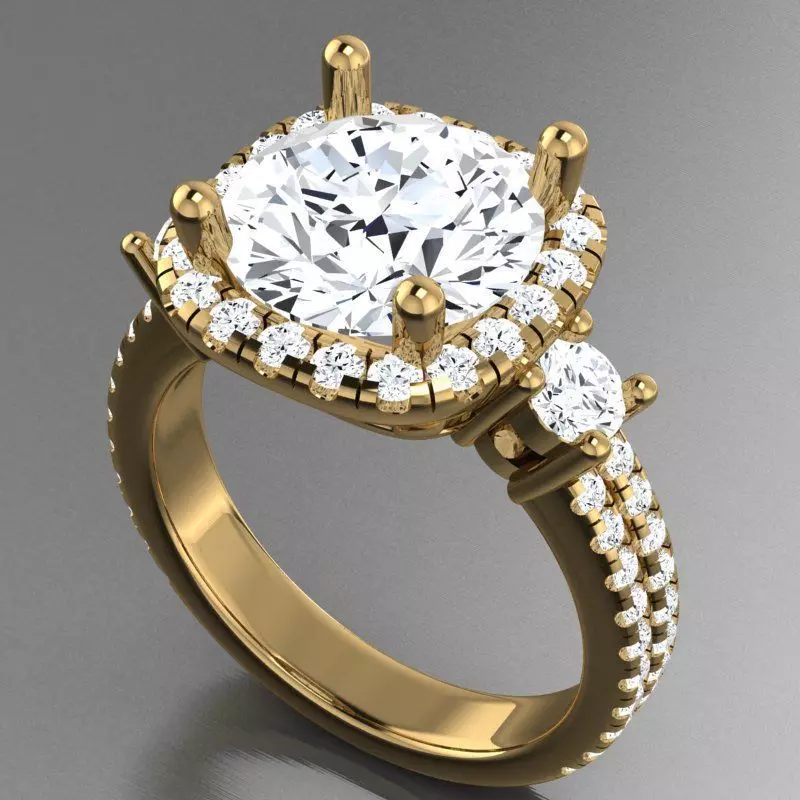 Engagament Ring 3D print model_0