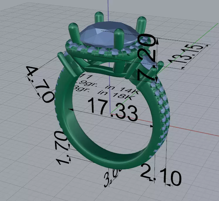Engagament Ring 3D print model_14