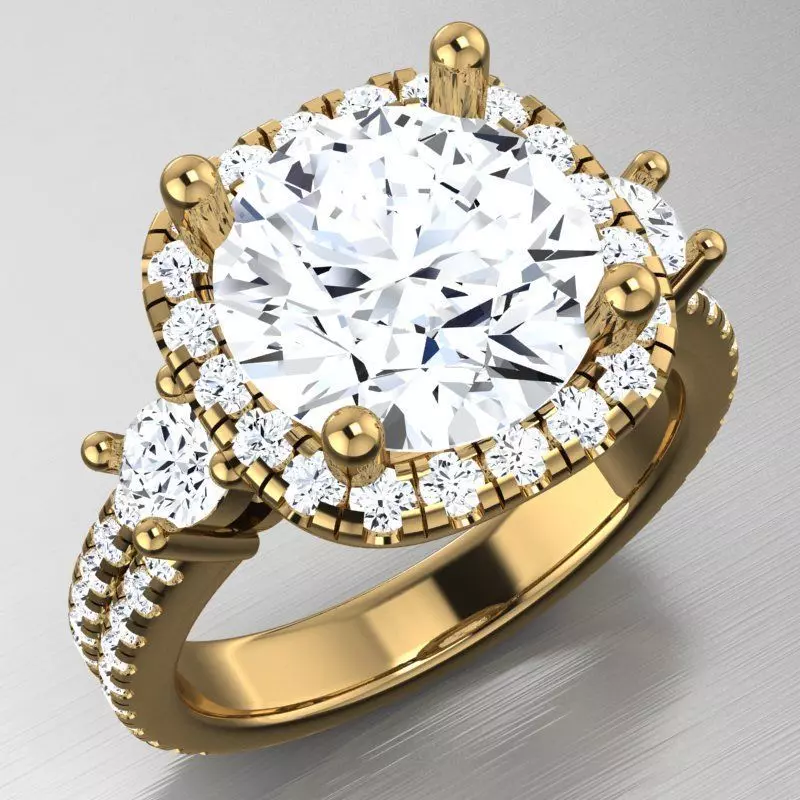 Engagament Ring 3D print model_5