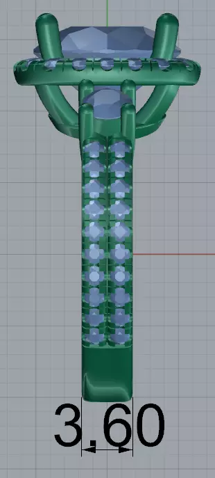 Engagament Ring 3D print model_13