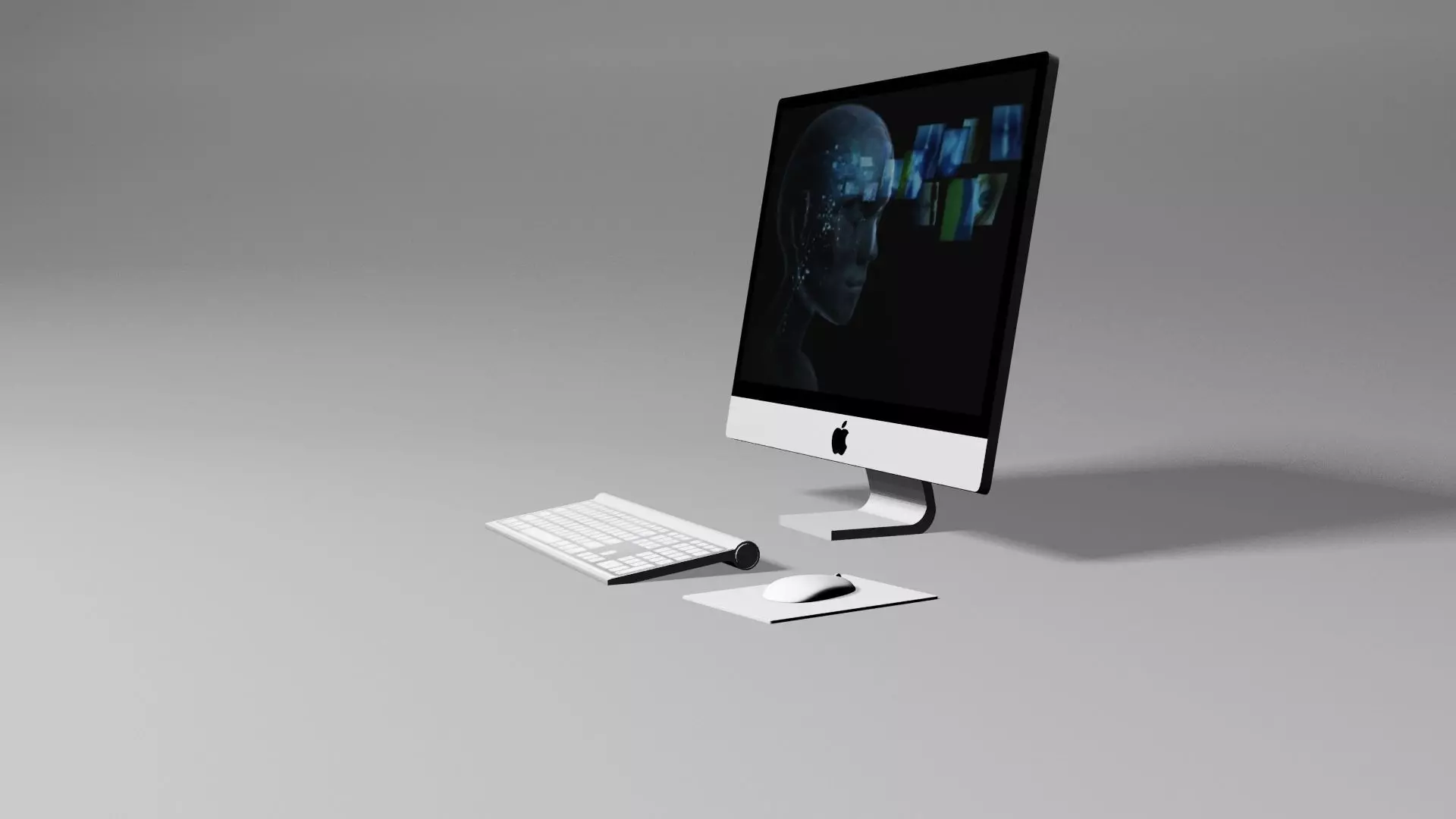 Apple Pc computer Low-poly 3D model