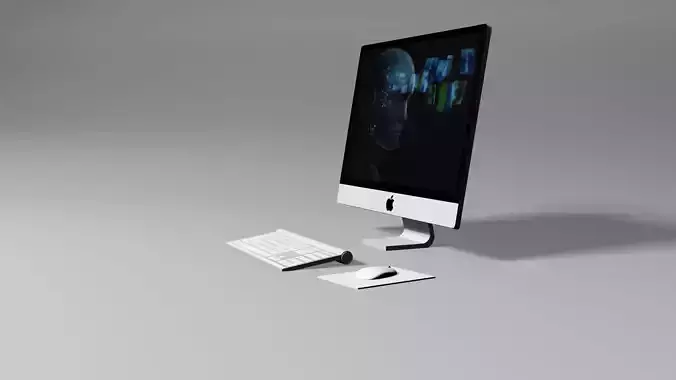 Apple Pc computer Low-poly 3D model