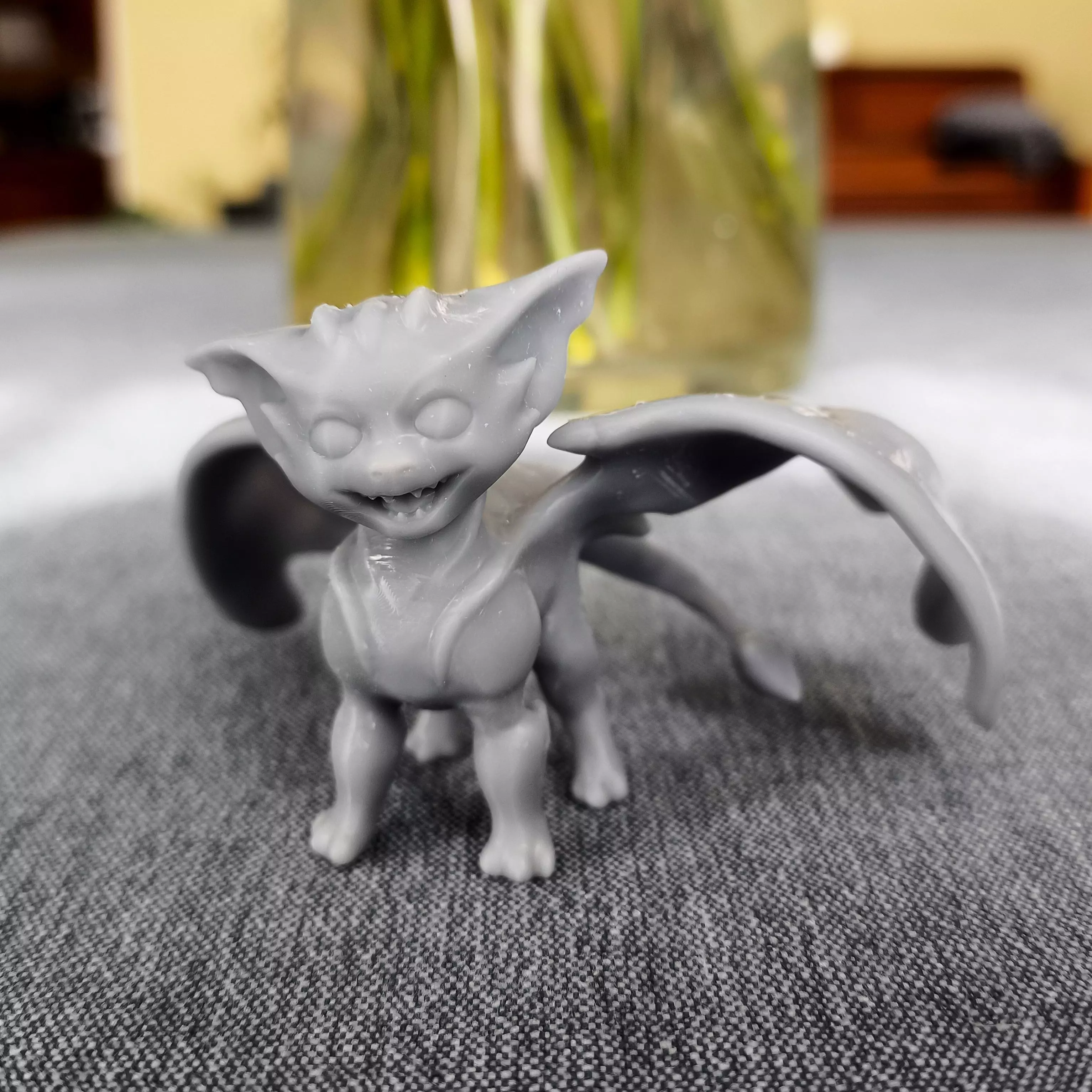 Small Smiling Dragon  3D print model_5