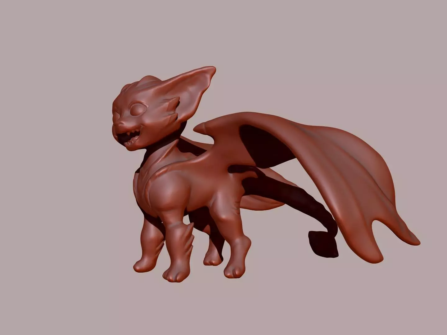 Small Smiling Dragon  3D print model_1
