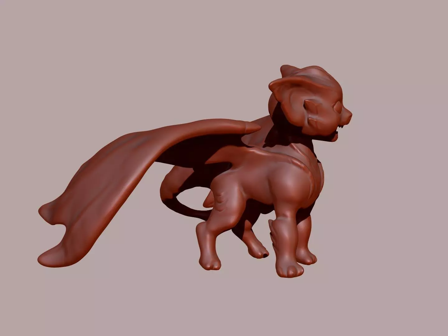 Small Smiling Dragon  3D print model_4