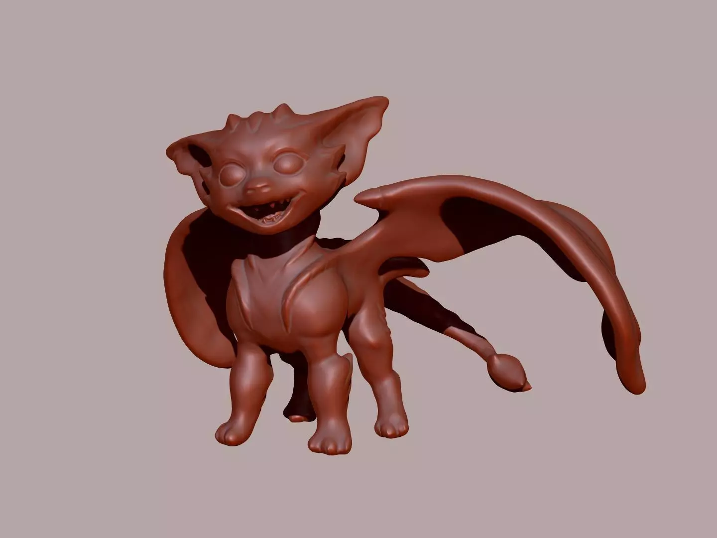 Small Smiling Dragon  3D print model_0