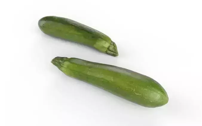 Zucchini M03 Low-poly 3D model 4