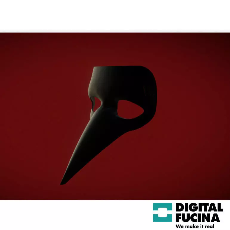 Crowie - Crow mask for halloween 3D print model_0