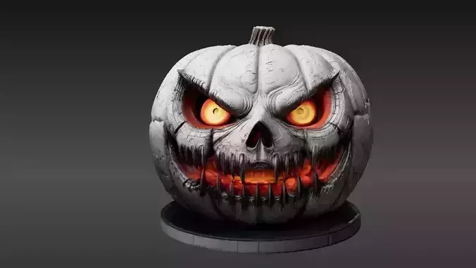 Jack-O -Lantern Pumpkin 3D Model Premium Halloween Decor 3D print model