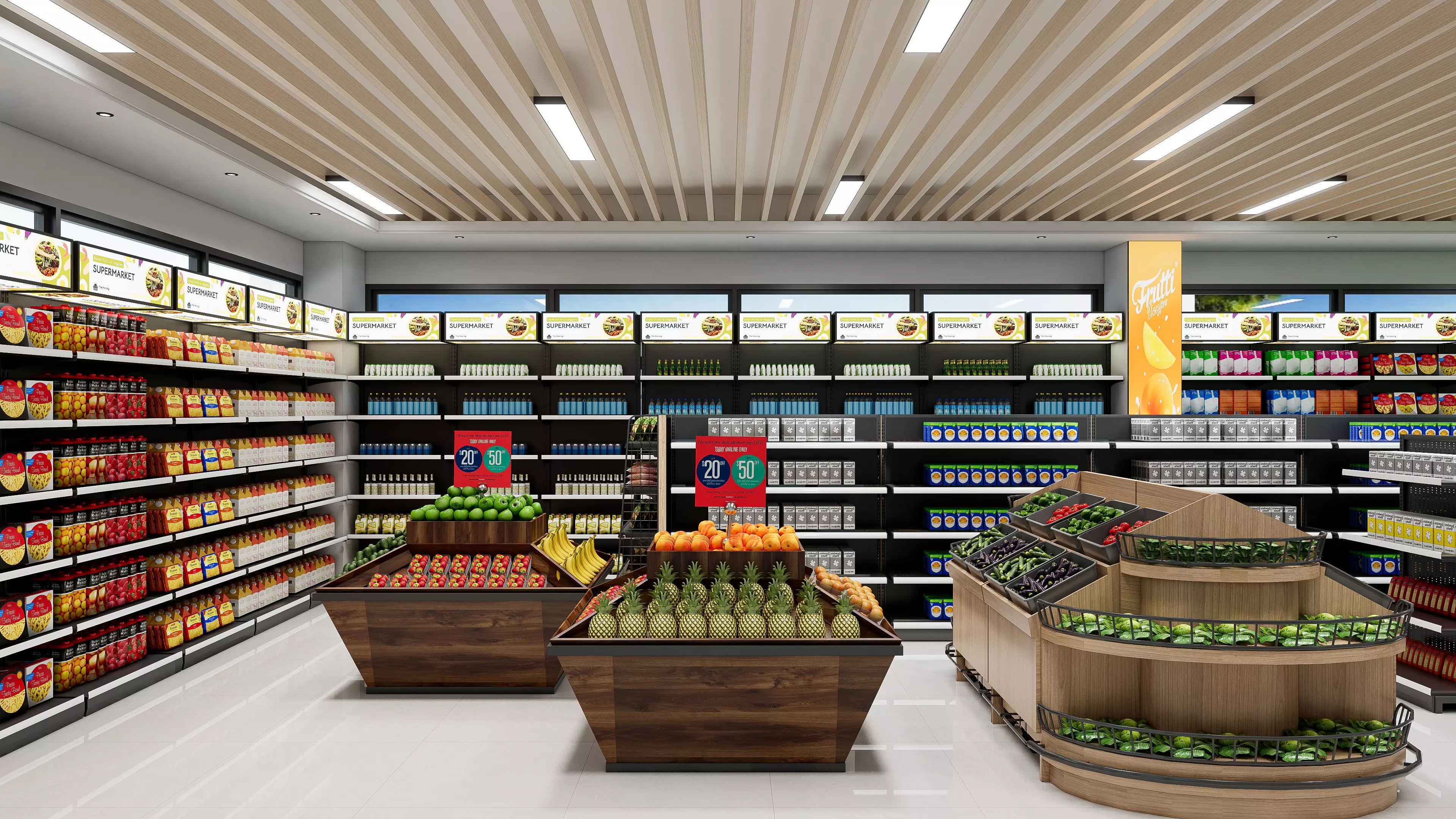 Supermarket Hypermarket Convenience Store 5 3D model_10