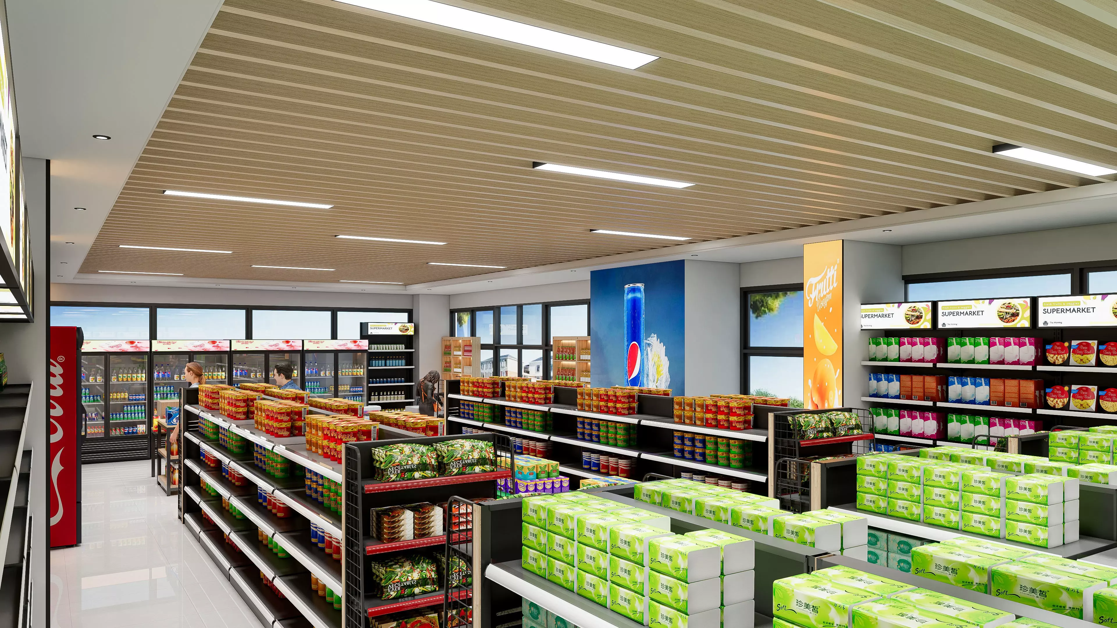 Supermarket Hypermarket Convenience Store 5 3D model_12