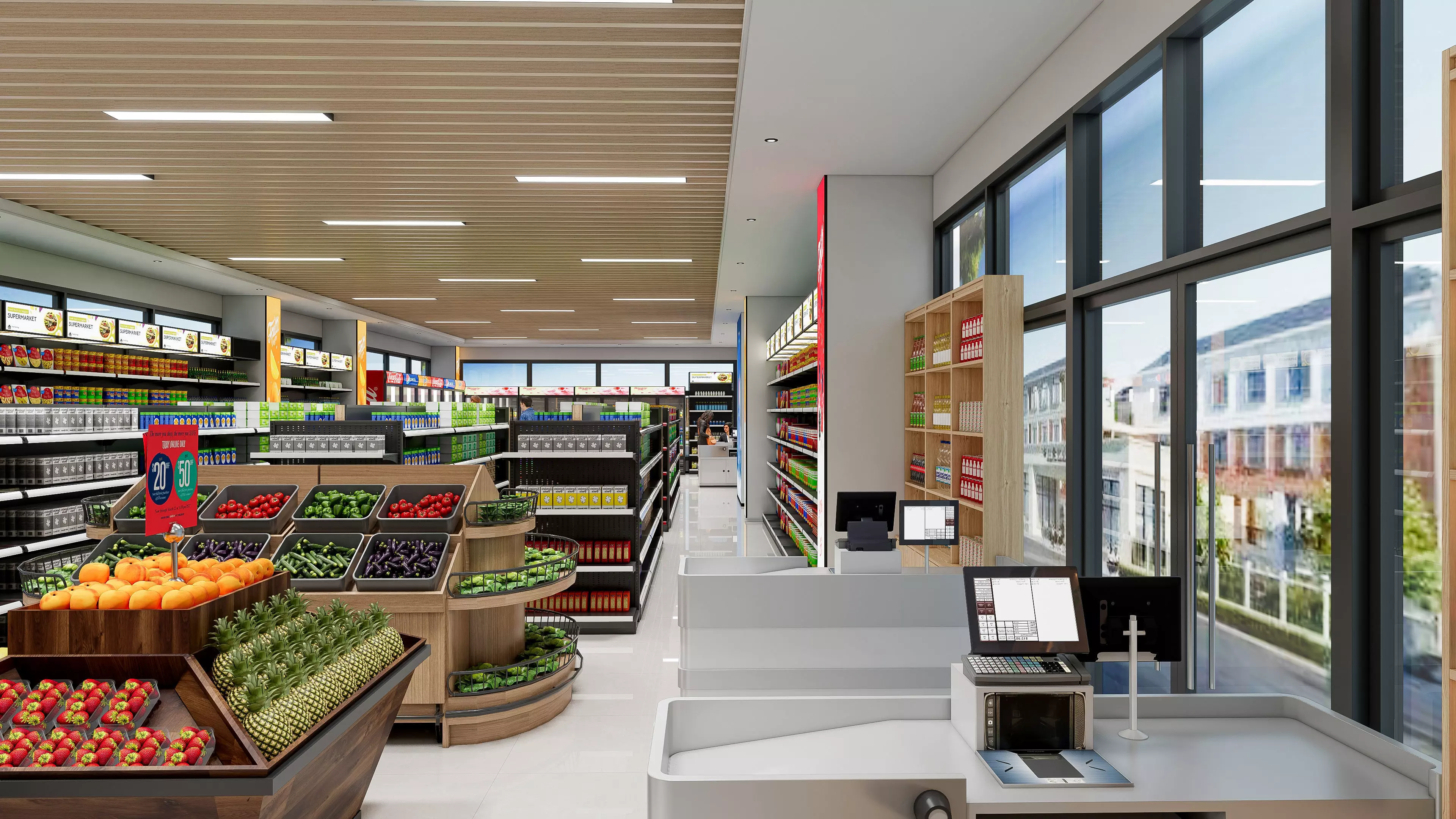 Supermarket Hypermarket Convenience Store 5 3D model_18