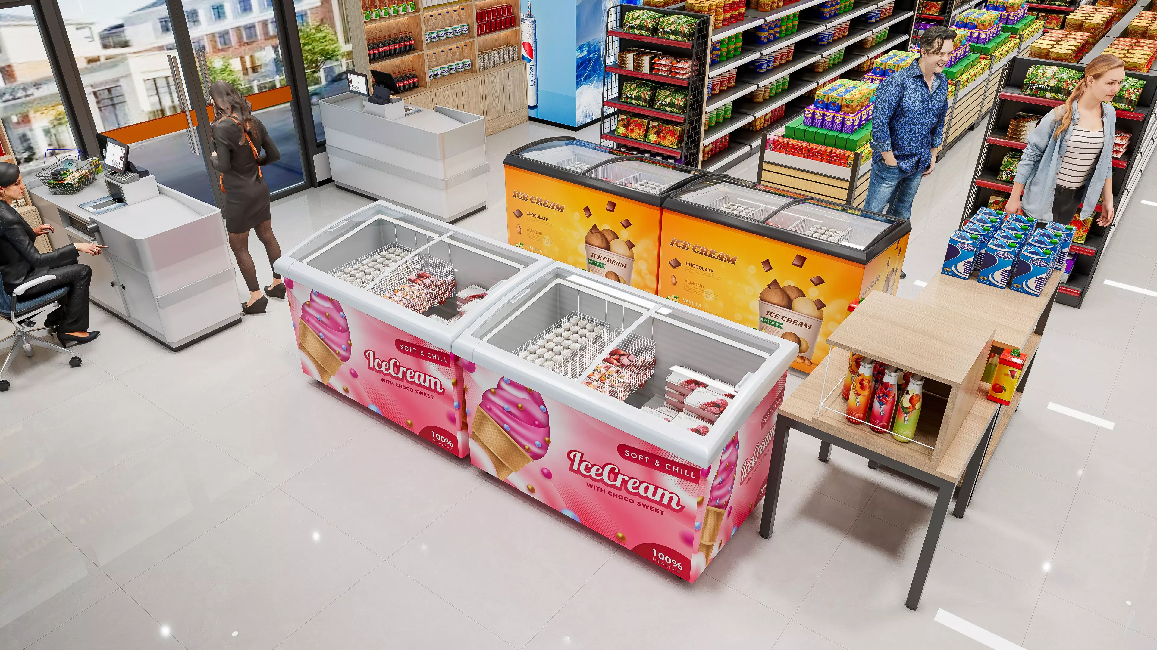 Supermarket Hypermarket Convenience Store 5 3D model_6