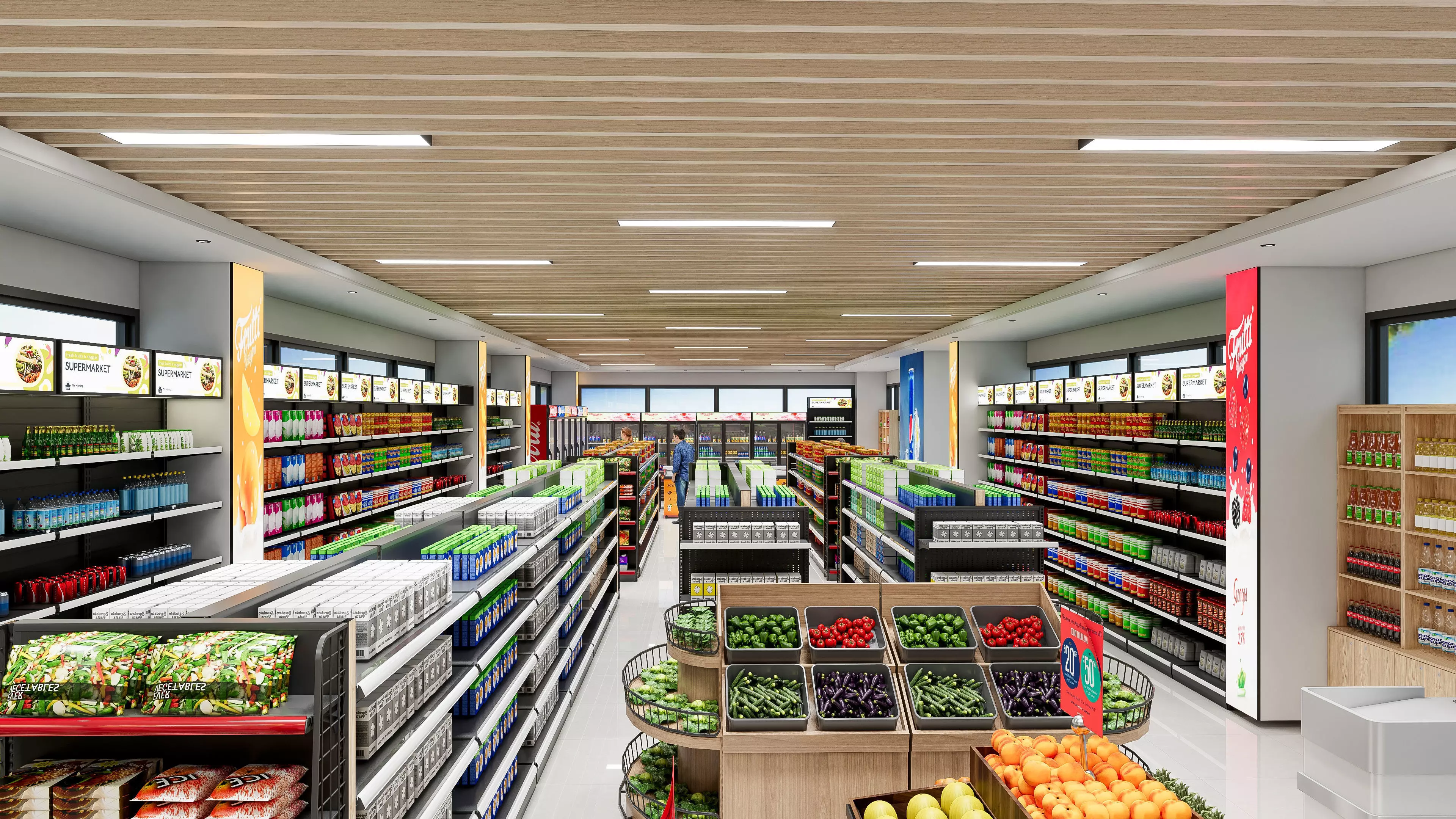 Supermarket Hypermarket Convenience Store 5 3D model_15