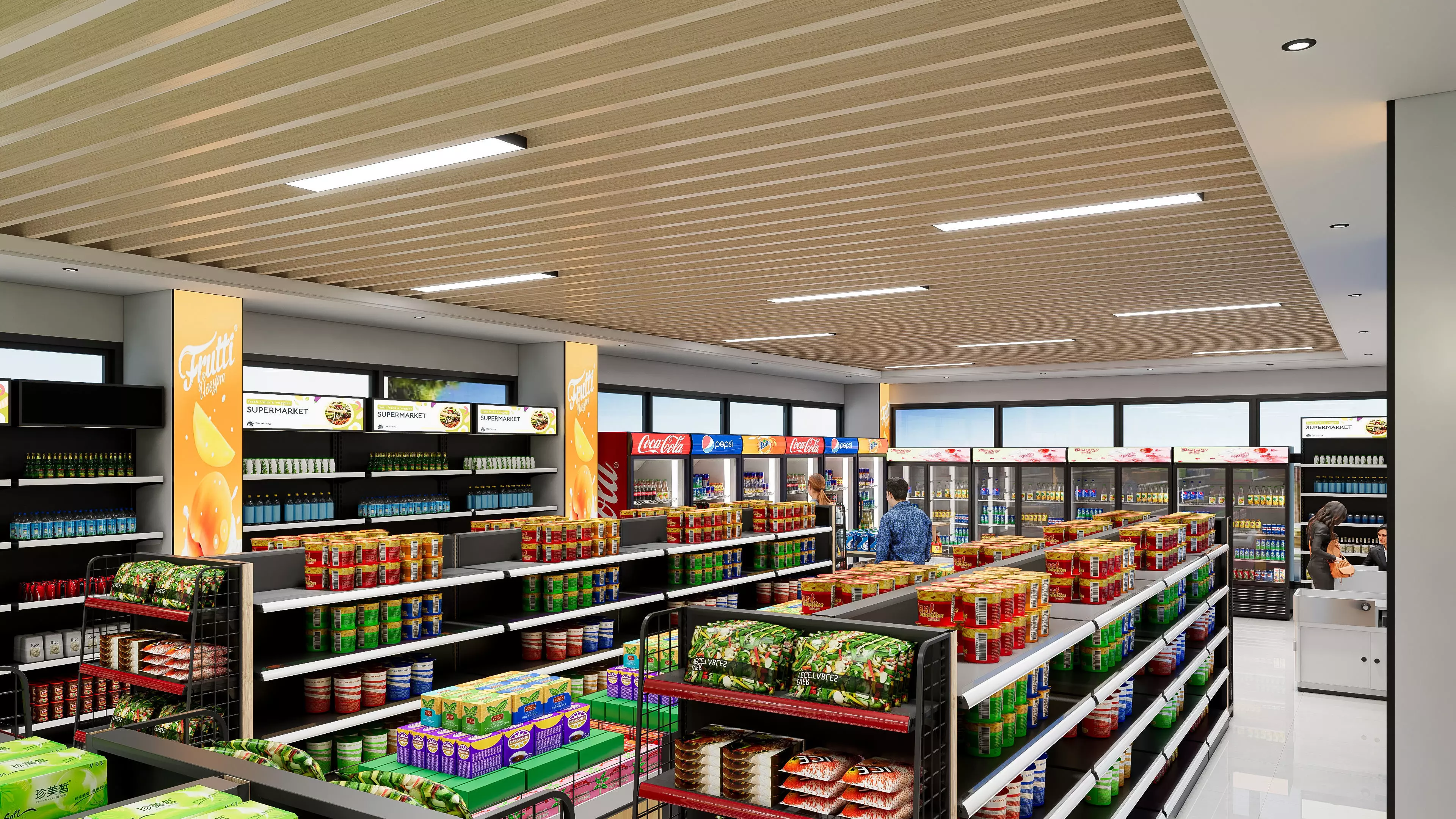 Supermarket Hypermarket Convenience Store 5 3D model_13