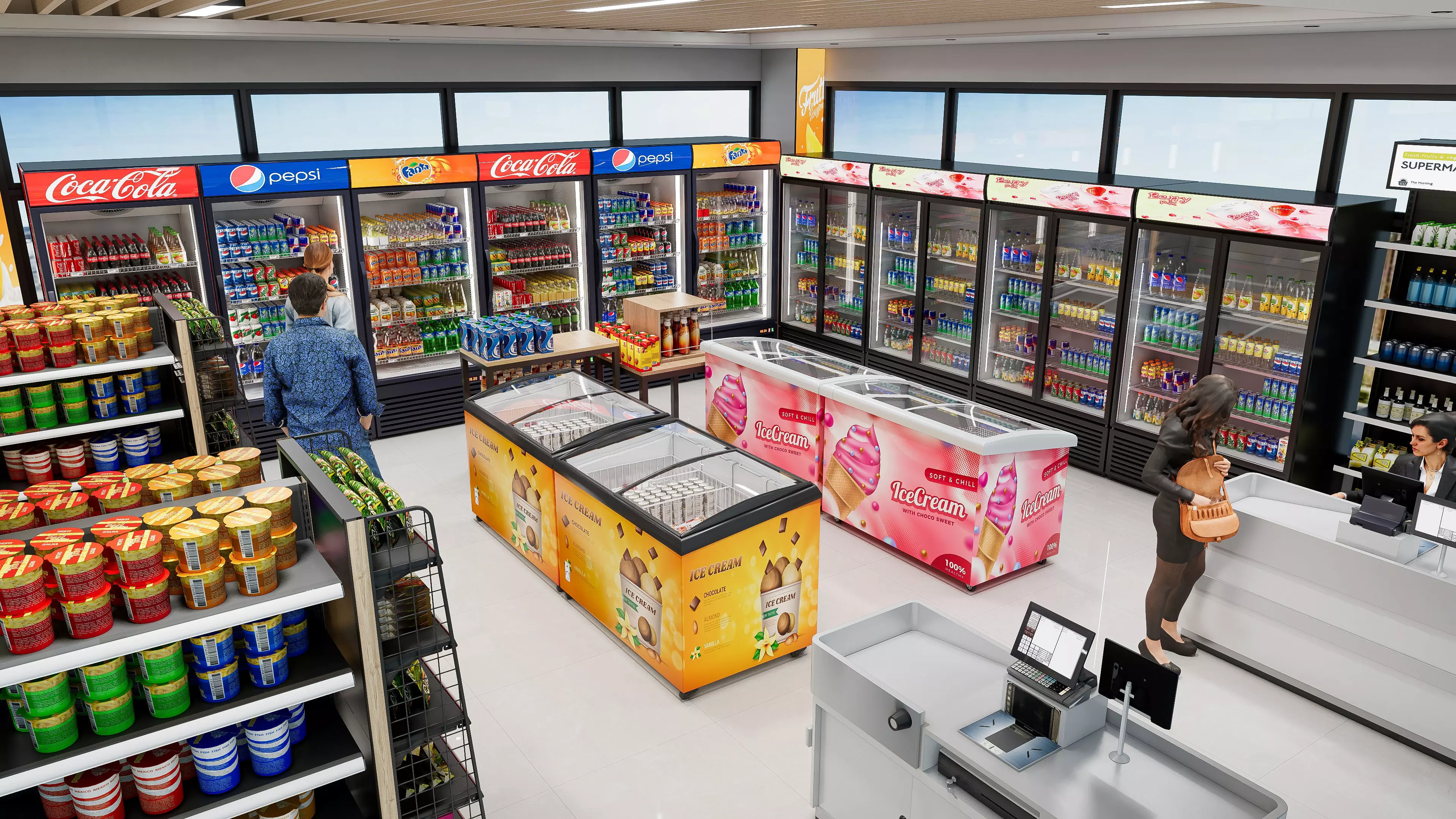 Supermarket Hypermarket Convenience Store 5 3D model_3