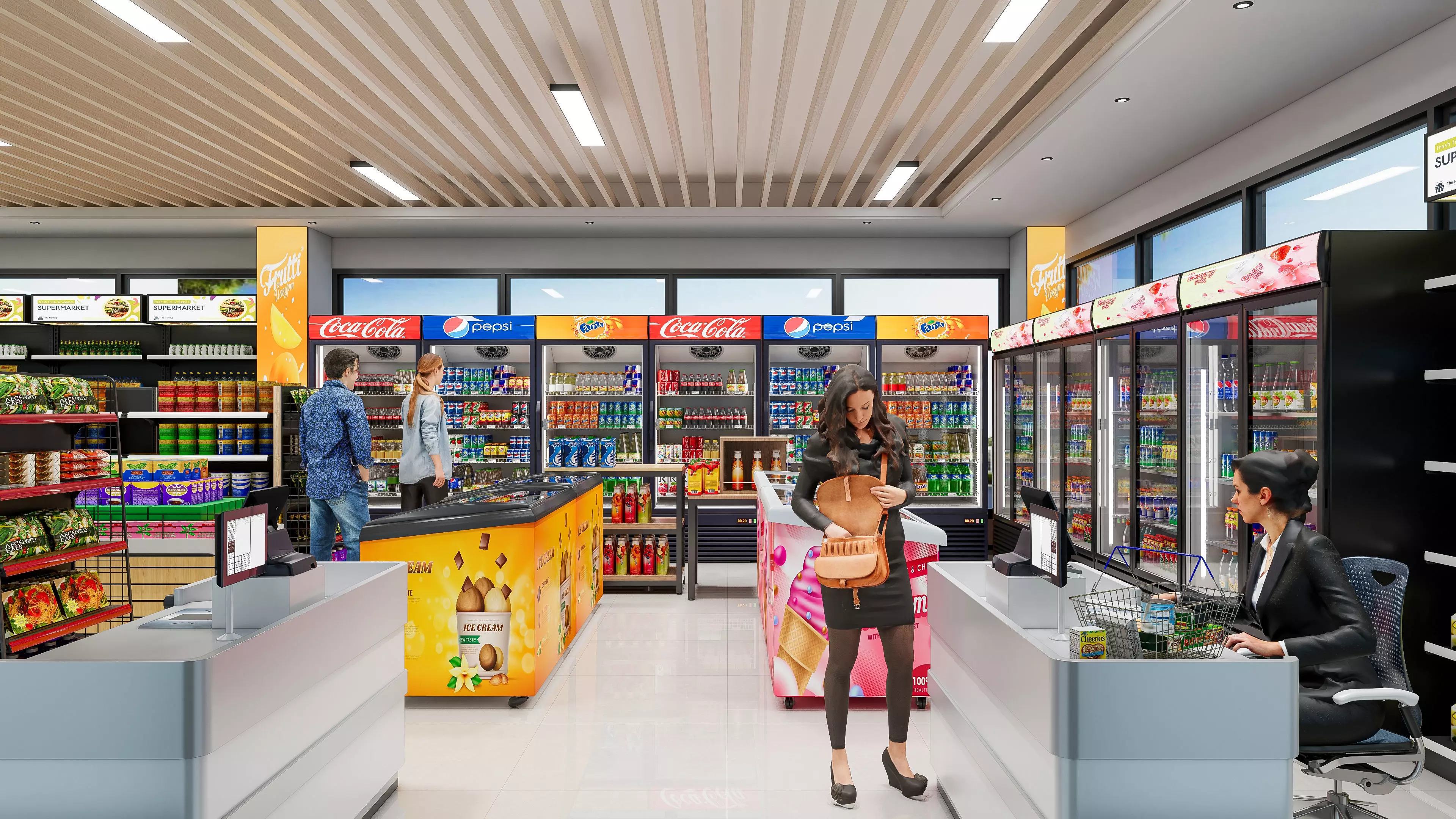 Supermarket Hypermarket Convenience Store 5 3D model_19