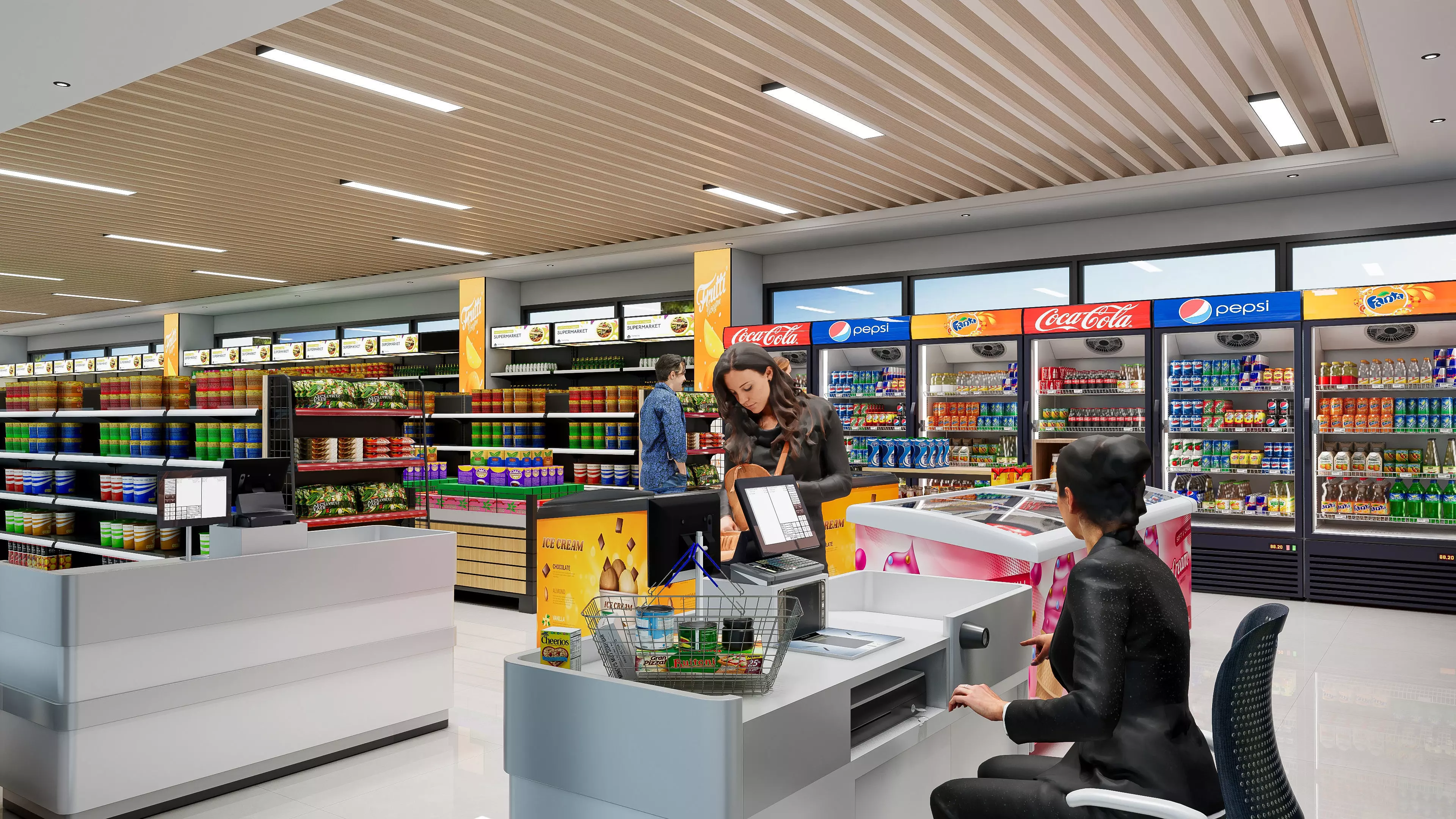 Supermarket Hypermarket Convenience Store 5 3D model_5