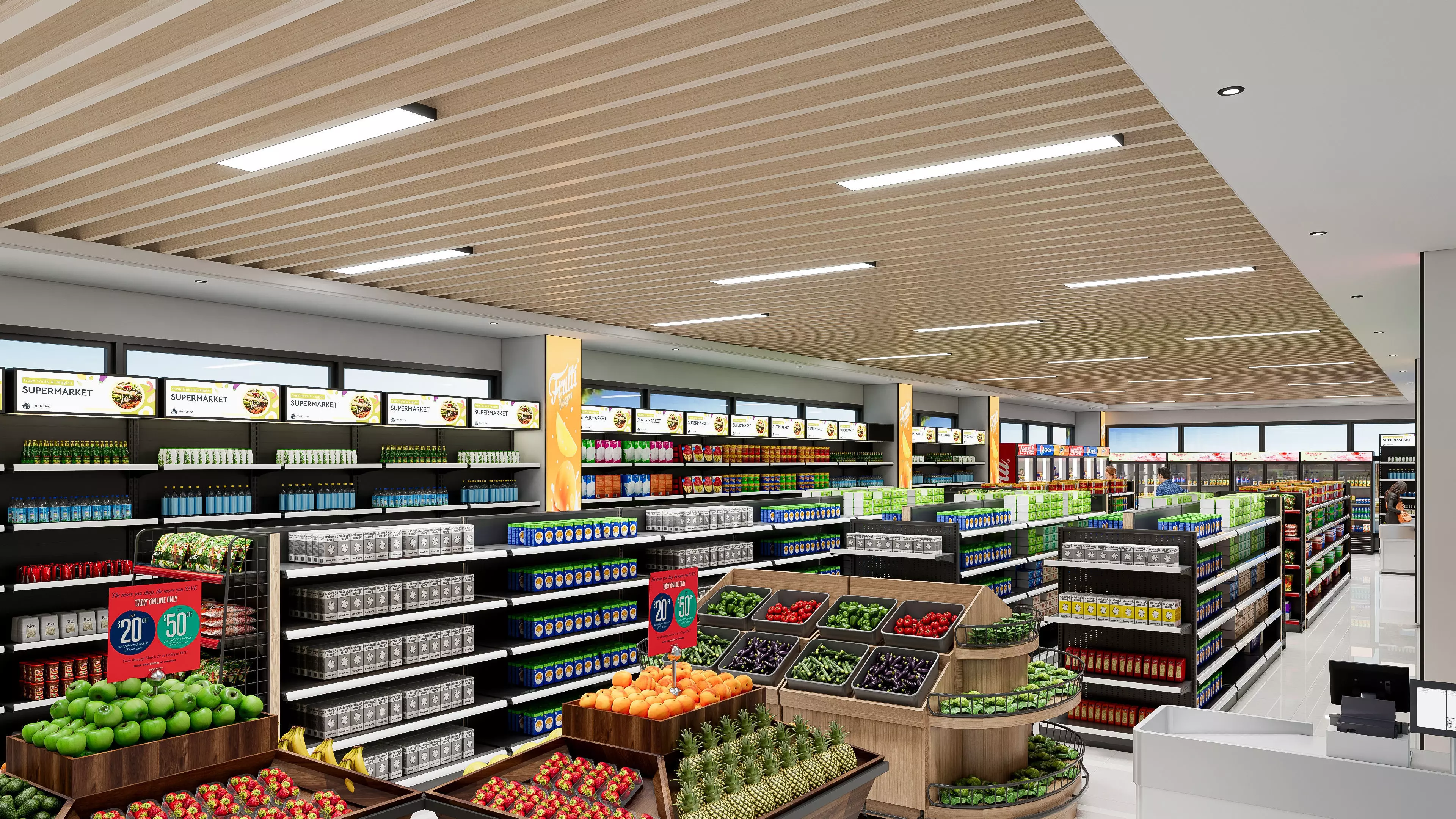 Supermarket Hypermarket Convenience Store 5 3D model_14
