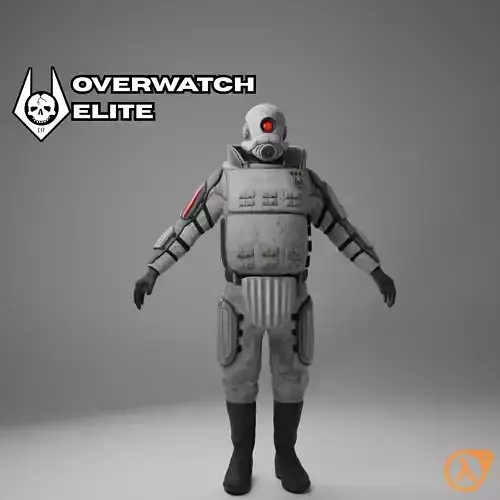 HLA Overwatch elite 3D model