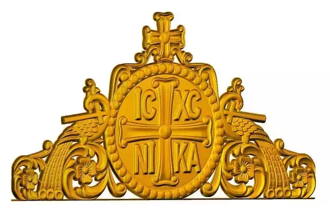 Orthodox Cross STL- Crown