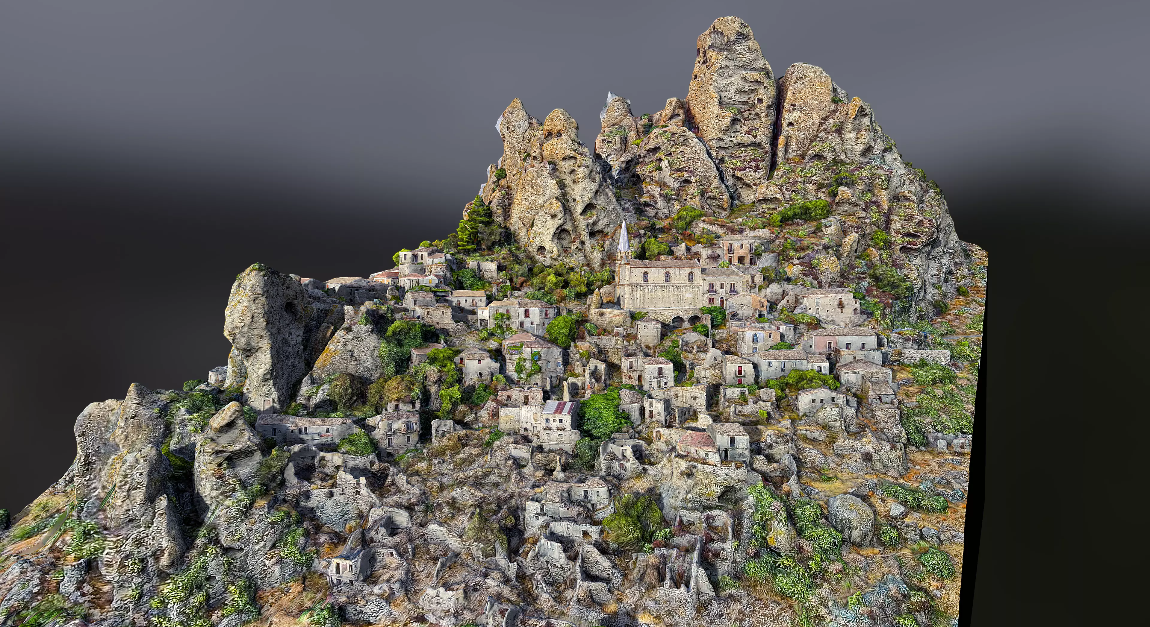 Pentedatilo Village 3D model_0