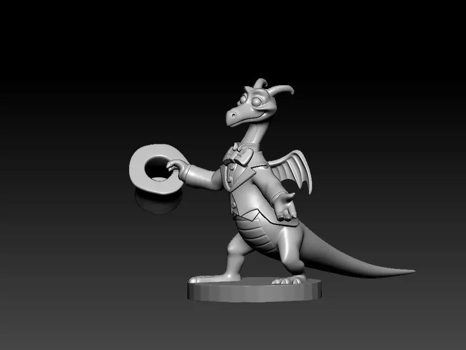 Figment Top Hat and Tails - Disney Classics - Figment - 3D print 3D print model_1