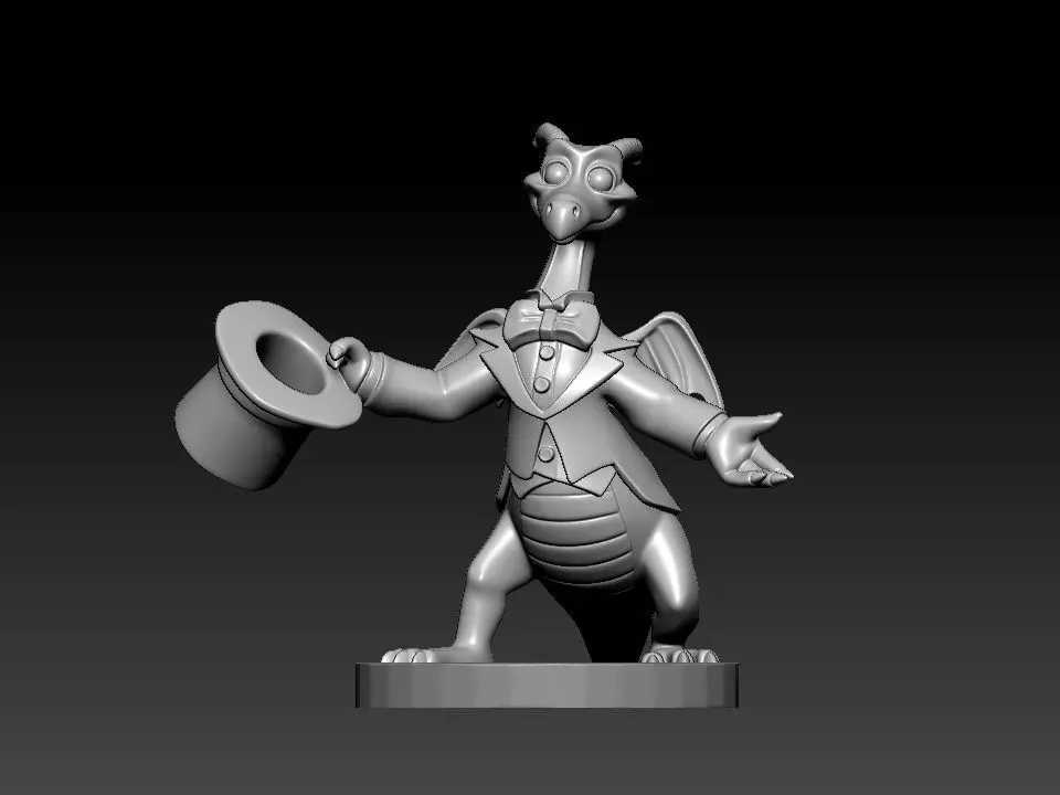 Figment Top Hat and Tails - Disney Classics - Figment - 3D print 3D print model_2