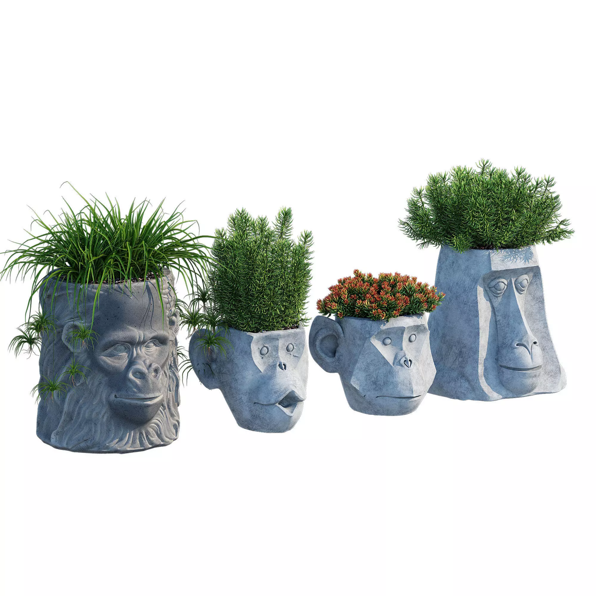 Monkey Head 3D model_0