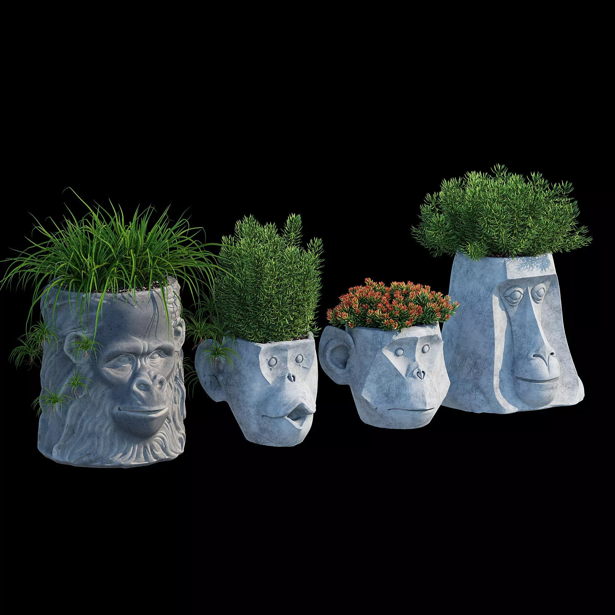 Monkey Head 3D model_8